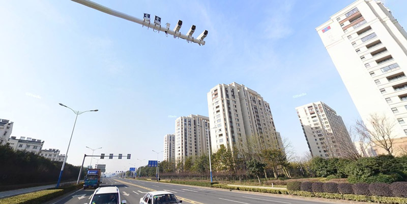 常州玉龙路道路监控工程案例