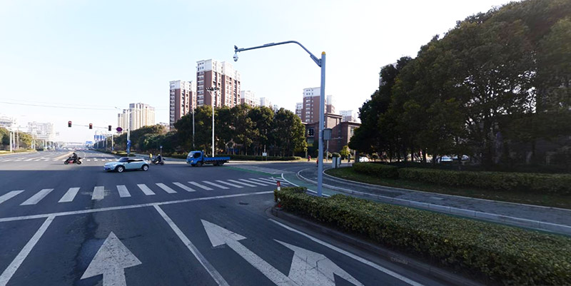 常州玉龙路道路监控工程案例